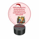 Lampa 3D personalizata, Craciun, multicolor, 22x18 cm, LVCUV003