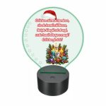 Lampa 3D personalizata, Craciun, multicolor, 22x18 cm, LVCUV003 - imagine 5