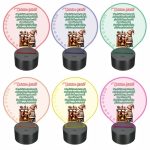 Lampa 3D personalizata, Craciun, multicolor, 22x18 cm, LVCUV008 - imagine 2