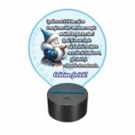 Lampa 3D personalizata, Craciun, multicolor, Mos Craciun, 22x18 cm, LVCUV011 - imagine 5