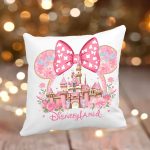 Perna personalizata , Craciun, Minnie Mouse, 40x40 cm, PC001 - imagine 3