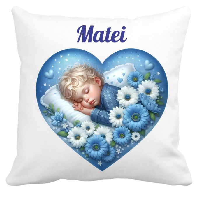 Perna personalizata , Craciun, 40x40 cm, PC008 - imagine 1