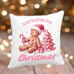 Perna personalizata , Craciun, Turta Dulce, 40x40 cm, PC018 - imagine 3
