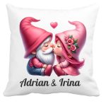 Perna personalizata , Craciun, Gnome, 40x40 cm, PC019