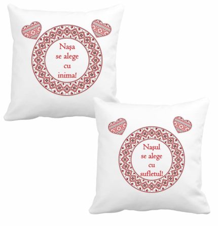 Perne personalizate , Nasi, 40x40 cm, PPN002