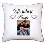 Perna personalizata , Cuplu, 40x40 cm, PVD002