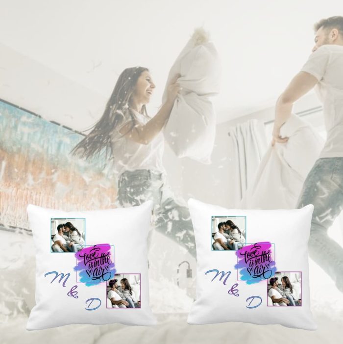 Perne personalizate, Cuplu, 40x40 cm, PVD005 - imagine 2
