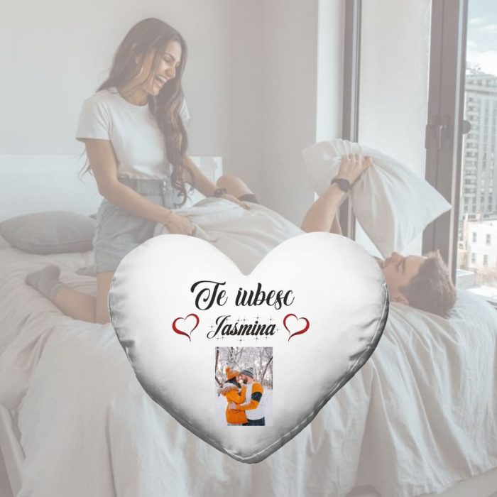 Perna personalizata , Cuplu, 40x32 cm, PVDI002 - imagine 5
