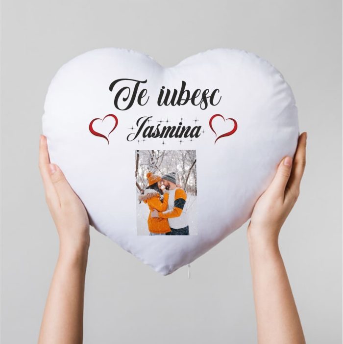 Perna personalizata , Cuplu, 40x32 cm, PVDI002 - imagine 2