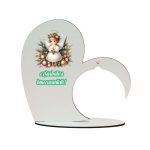 Suport Glob Floral tip Inima, Craciun, Lemn, 20x19cm, SFGCUV002