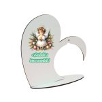 Suport Glob Floral tip Inima, Craciun, Lemn, 20x19cm, SFGCUV002 - imagine 3