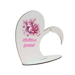 Suport Glob Floral tip Inima, Craciun, Lemn, 20x19cm, SFGCUV003 - imagine 3