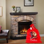 Saculet Personalizat de Craciun Catifelat, Rosu, Mos Craciun, 60 cm, SMCR014 - imagine 2