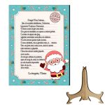 Scrisoare Mos Craciun, Lemn, 20x15 cm, SMCUV006