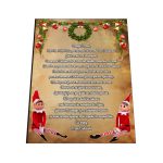 Scrisoare Mos Craciun, Lemn, 20x15 cm, SMCUV012 - imagine 4