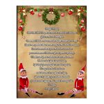 Scrisoare Mos Craciun, Lemn, 20x15 cm, SMCUV012 - imagine 2