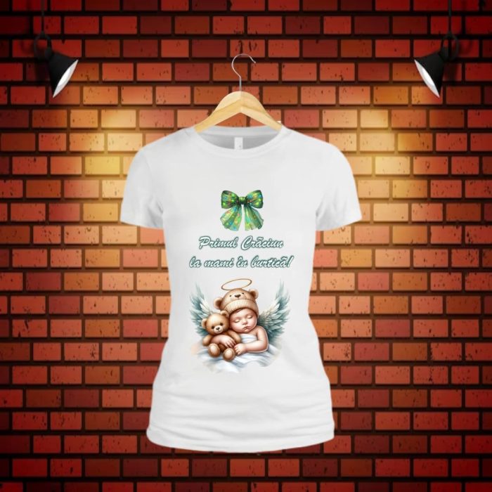 Tricou Personalizat Craciun, Dama, Gravida, TC63 - imagine 3
