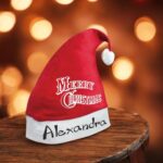 caciula mos craciun personalizat merry christmas