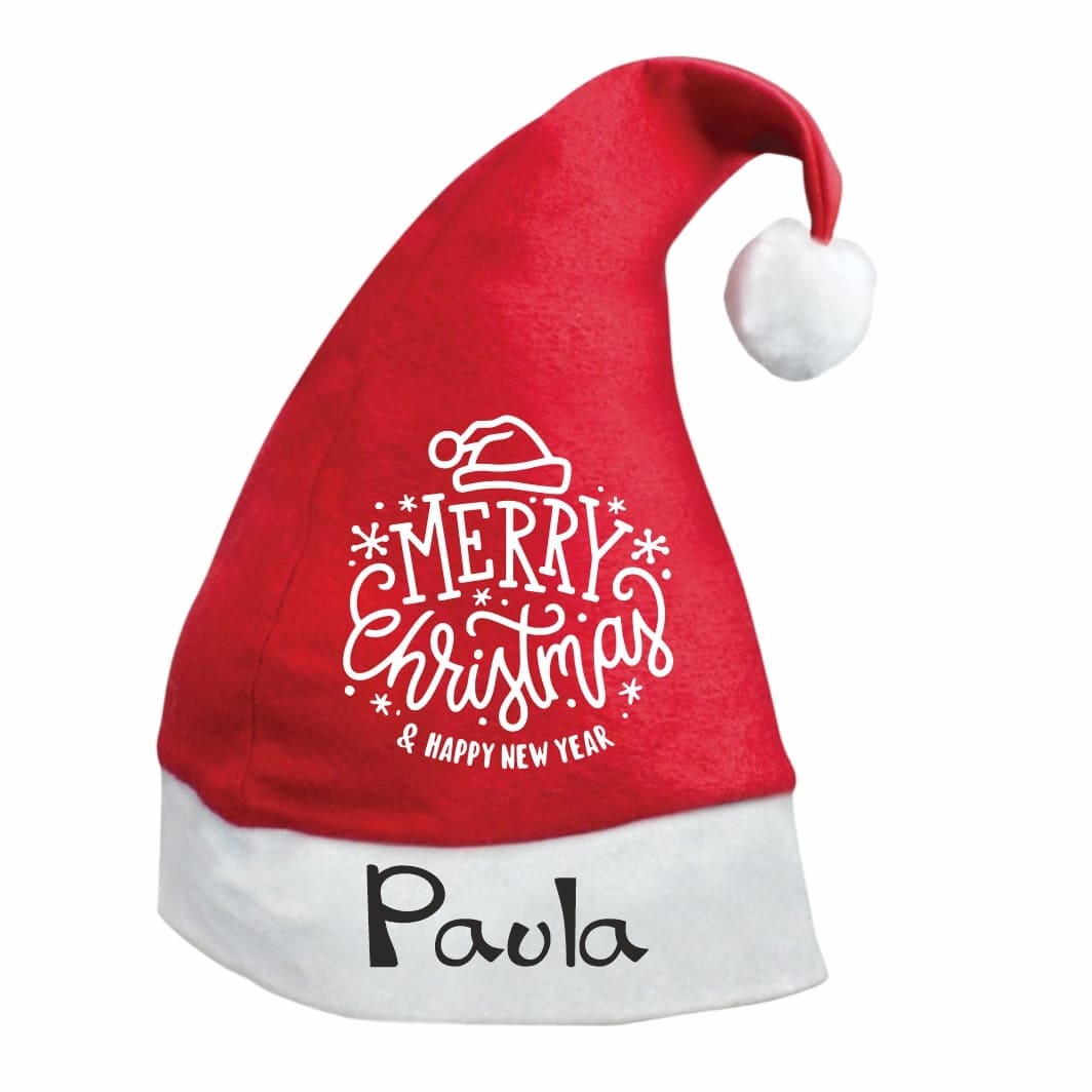 caciula mos craciun personalizat urare