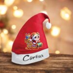 caciula mos craciun personalizata fetita sanie