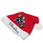 caciula mos craciun personalizata motocicleta