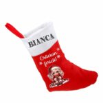 ciorap craciun personalizat fetita rosie