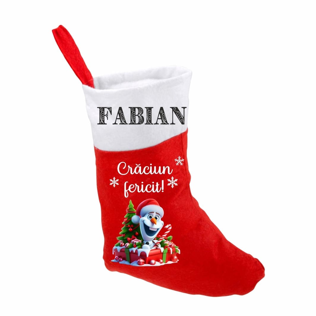ciorap craciun personalizat olaf rosie