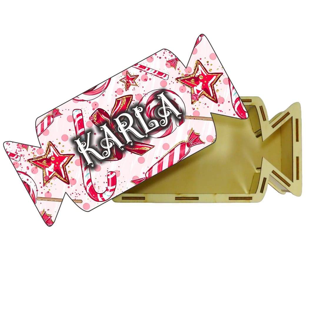 cutie dulciuri craciun bomboana roz