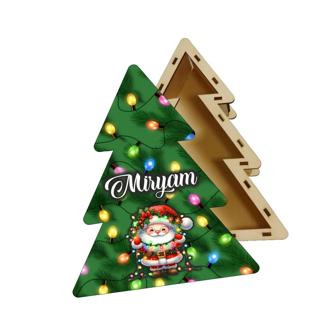 cutie dulciuri craciun brad mos