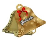 cutie dulciuri craciun clopotel auriu