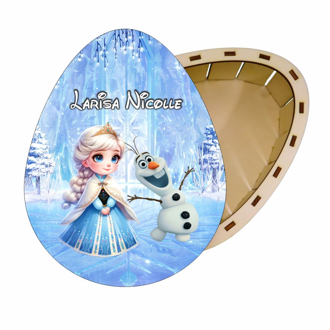 cutie dulciuri craciun ou elsa olaf