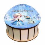 cutie dulciuri craciun ou elsa olaf