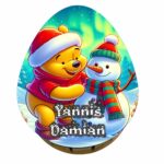 cutie dulciuri craciun ou kinder winnie