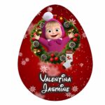 cutie dulciuri craciun ou masha rosu