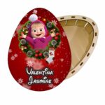 cutie dulciuri craciun ou masha rosu