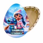 cutie dulciuri craciun ou stitch fetita