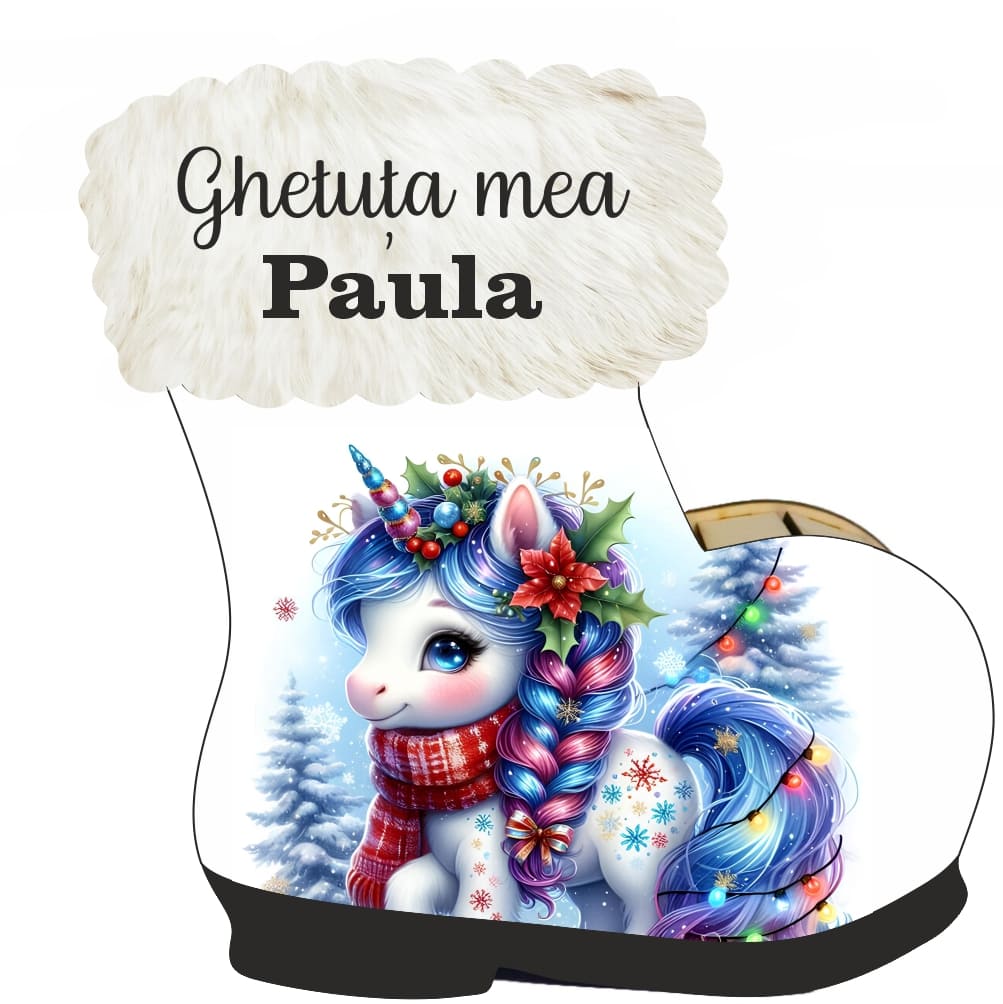 ghetuta dulciuri unicorn craciun