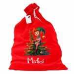 sac mos craciun personalizat elf baiat