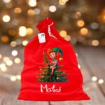 sac mos craciun personalizat elf baiat