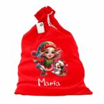 sac mos craciun personalizat elf catel
