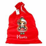 sac mos craciun personalizat fetita craciun
