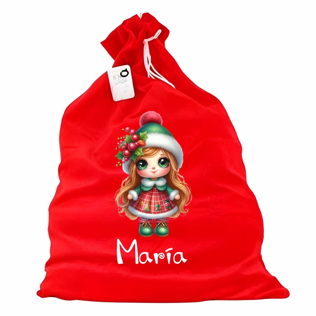 sac mos craciun personalizat fetita craciun