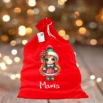 sac mos craciun personalizat fetita craciun