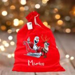 sac mos craciun personalizat frozen sanie