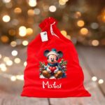 sac mos craciun personalizat mickey craciun