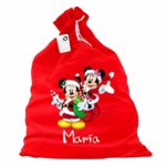 sac mos craciun personalizat mickey minnie