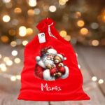 sac mos craciun personalizat mos ursuleti