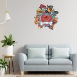 Ceas Disney, Personalizat, Patrula Catelusilor, Lemn, CSDUV099 - imagine 2