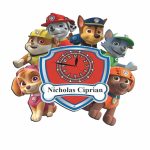 Ceas Disney, Personalizat, Patrula Catelusilor, Lemn, CSDUV099 - imagine 3