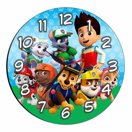 Ceas Disney, Patrula Catelusilor Lemn, 40 cm, CSDUV113